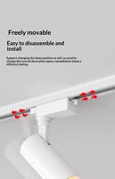 Lampu Sorot LED Never Sunset Rail dengan Sudut Atas-Bawah yang Dapat Disesuaikan, Efek Halo Sunset untuk Studio Butik, Pencahayaan Latar Belakang Gaya Instagram