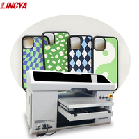 Imprimante UV LED automatique multifonctionnelle Lingya A3 A2 3050 4060 pour cartes PVC, bouteilles, golf, bureau, cuir et coques de téléphone portable