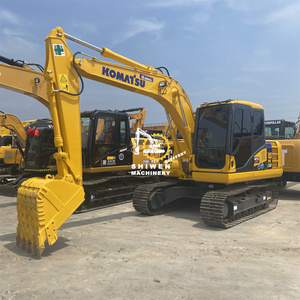 Excavatrice sur chenilles hydraulique d'occasion KOMATSU PC130, modèle 2019, moteur et pompe certifiés CE, équipement de terrassement - Product Image 2