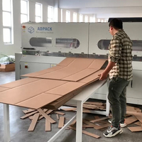 Machine à fabriquer des boîtes automatiques en carton Aopack, machine à fabriquer des boîtes en carton ondulé, prix entièrement automatiques