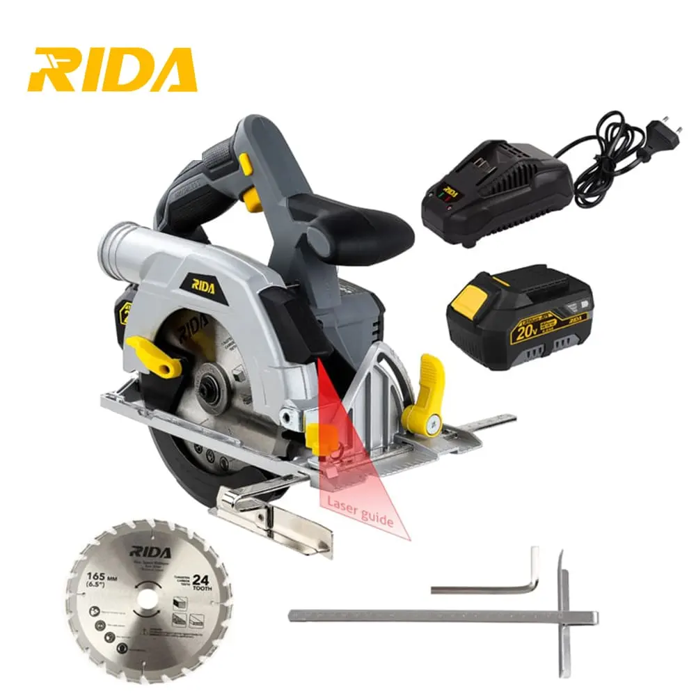 RIDA 4200RPM Kecepatan Tinggi Brushless Tangan Melingkar Melihat Kayu Memotong Mesin Gergaji Kayu