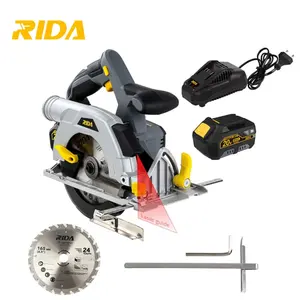 RIDA 4200RPM yüksek hızlı fırçasız el dairesel testere ahşap kesme ahşap motorlu testereler