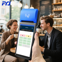 FYJ-F1-99 Terminal Punto de Venta (TPV) Portátil Todo en Uno, Caja Registradora con Impresora Térmica Integrada, Código QR, TPV Inalámbrico