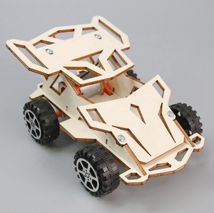 Modèle de science et technologie à quatre roues motrices pour étudiants, <span class=keywords><strong>puzzle</strong></span> DIY à assembler soi-même, jeu d'expérimentation scientifique et d'invention - Product Image 6