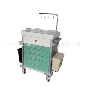 Carrito de Tratamiento Médico Maijie de Acero Inoxidable, Carro de Hospital Multifuncional para Enfermería y Uso de Emergencia - Product Image 1