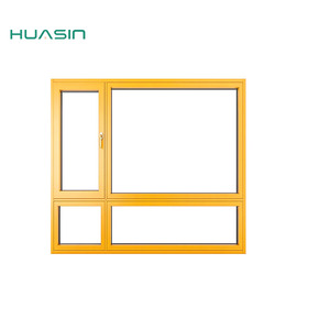 Fabricante de <span class=keywords><strong>Ventanas</strong></span> de Madera Revestidas de Aluminio Cherry con Sellado Superior Estándar Estadounidense 2025, Directo de Fábrica Huasin - Product Image 1