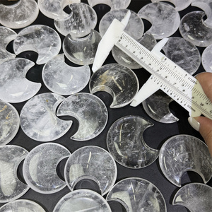 All'ingrosso fabbrica intagli cristalli Fengshui artigianato quarzo chiaro lucido luna per la vendita - Product Image 5