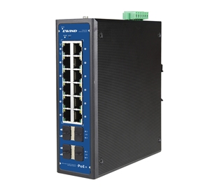 Commutateur Ethernet Gigabit industriel 16 ports géré couche 2+ pour montage sur rail DIN IP40 avec PoE et protection de 5 ans - Product Image 4