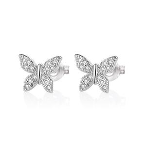 Bijoux en argent sterling 925, boucles <span class=keywords><strong>d</strong></span>'oreilles en zircon pavé de feuilles <span class=keywords><strong>d</strong></span>'olive - Product Image 2