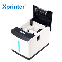 Printer Label dan Struk Termal 2in1 Xprinter XP-T271U Hitam Putih untuk Layanan Pengiriman Makanan Printer Barcode