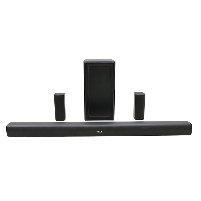5.1CH Wood Soundbar Wireless Subwoofer Home Audio Stereo Music Speaker System Remote Control TV Home Theater AUX Function