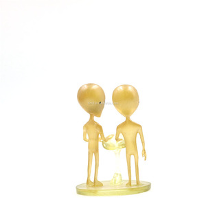 Figurine en plastique transparente personnalisée, mini-robot extraterrestre phosphorescent, jouet en PVC écologique - Product Image 4