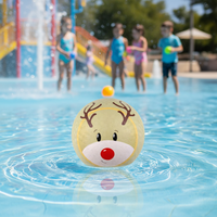 Balles en caoutchouc naturel gonflable pour enfants, 8.5 pouces, aire de jeu arc-en-ciel, pièces