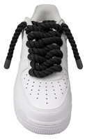 Af1 Lacets Épais en Coton Tressé Ronds de 10mm, Couleur Personnalisée, Grands Lacets pour Chaussures Basses