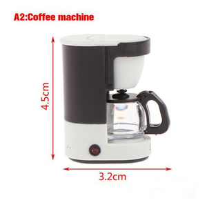 Scala 1:12 <span class=keywords><strong>casa</strong></span> delle bambole cibo in miniatura macchina da caffè spremiagrumi cucina <span class=keywords><strong>accessori</strong></span> per sala da pranzo - Product Image 5