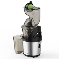 Huishoudelijke Multifunctionele Elektrische Slow Juicer met Grote Opening, RVS, Hydraulische Koudpers, Langzame Persmachine