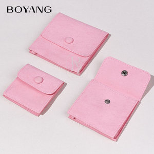 ถุงของขวัญใส่เครื่องประดับแบบสแนปขนาดเล็กพิมพ์ลายตามสั่ง Boyang ถุงบรรจุภัณฑ์เครื่องประดับไมโครไฟเบอร์อเนกประสงค์ - Product Image 6