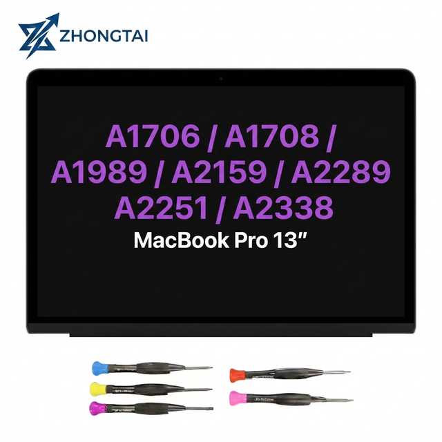 Original A1706 A1708 13" LCD Screen Assembly for Macbook Pro Retina 2016 2017 2018 100% Tested