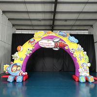 Arche Gonflable 3D Extérieure 8m, Motif Bonbons et Dessins Animés, Imperméable, en Tissu Oxford Résistant au Soleil, Installation Facile pour Publicité d'Ouverture de Magasin de Snacks