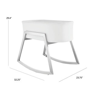 Cuna Mecedora Multifuncional de Excelente Diseño, Cuna Mecedora Deslizante para Bebé, Cuna Mecedora con Diseño Amigable con la Piel - Product Image 3