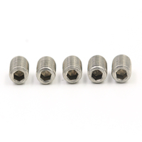Vis sans tête à six pans creux en acier inoxydable de haute qualité, personnalisables en usine, M3-M8 M6*6 1/4-20, normes DIN 914 DIN915 DIN916