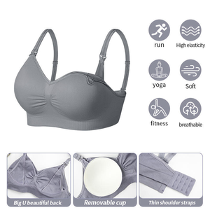 Meilleures ventes d'usine : Soutien-gorge d'<span class=keywords><strong>allaitement</strong></span> sans couture à ouverture frontale, grandes tailles, confortable et respirant pour femme - Product Image 3