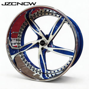 JZCNCW Juego de 3 Ruedas de 20 22 24 26 28 30 Pulgadas 5X115 5x120.65 5x127mm, Llantas Forjadas de Perfil Bajo para Automóviles de Pasajeros - Product Image 2