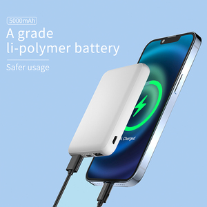 พาวเวอร์แบงค์ขนาดเล็กบางเฉียบ 4000-5000mAh พร้อมไฟแสดงสถานะแบตเตอรี่ ช่องเสียบ USB Type-C คู่ สำหรับใช้งานกลางแจ้ง - Product Image 2