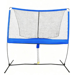 Red de Entrenamiento de <span class=keywords><strong>Tenis</strong></span> de Poliéster, Red de Práctica Interior y Exterior, Soporte Desmontable, Red de Entrenamiento Deportiva Resistente - Product Image 1