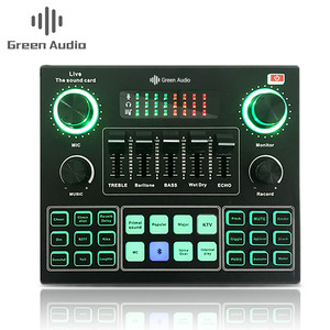<span class=keywords><strong>GAX</strong></span> V9 Live Broadcast Micrófono de condensador BT-Mixer Audio Tarjeta de sonido Grabación K Song Game Computer PC Phone Streaming - Product Image 2