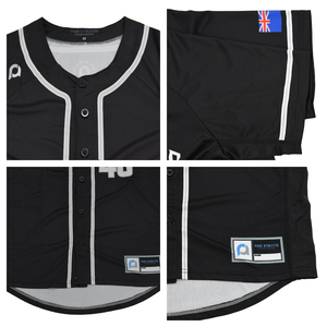 Pure Custom Solid Baseball Jersey 100% polyester gepersonaliseerd honkbalshirt Teamlogo Naamnummer Softbalshirt voor heren - Product Image 5