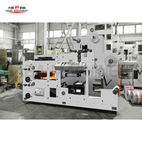 Machine d'impression flexographique économique à 2 couleurs 480 mm avec séchage UV et découpe
