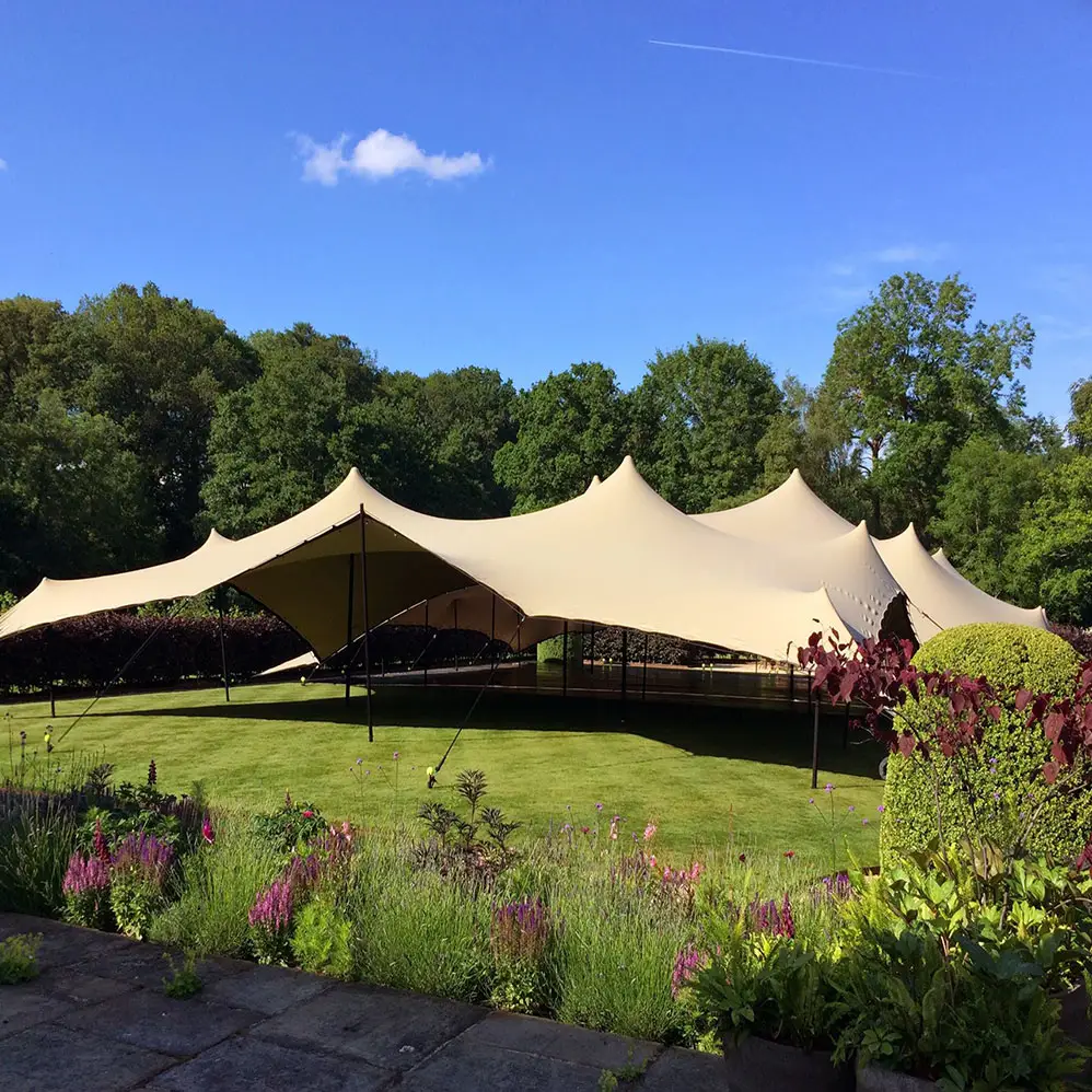 Stretch pubblicità fiera promozione ristorazione 200 posti tente de toit per eventi di partito di nozze all'aperto
