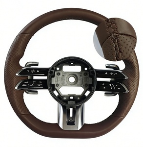 Volante de Cuero Personalizado de Fábrica para <span class=keywords><strong>Mercedes</strong></span> <span class=keywords><strong>Benz</strong></span> ML350 CLK500 C300 C350 <span class=keywords><strong>4matic</strong></span> R171 R230 E43 E53 E55 - Product Image 3
