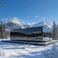 Maison Modulaire Préfabriquée Personnalisée en Forme de Miroir pour Hôtels, Complexes Hôteliers, Parcs de Camping, Locations Vacances, Zones Scéniques, Hébergement de Luxe pour Clients