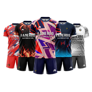 Uniforme de Fútbol Americano Retro Personalizado OEM, 100% Poliéster, Impresión por Transferencia de Calor, Logotipo Personalizado - Product Image 2
