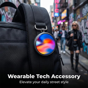 M2 E-Badge หน้าจอสัมผัสทรงกลมขนาด 1.85 นิ้ว จอแสดงผลแบบไดนามิก ป้ายดิจิตอลอัจฉริยะสำหรับคอสเพลย์อนิเมะ แบตเตอรี่ 400mah ความละเอียด 360x360 - Product Image 5