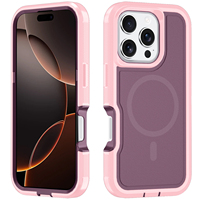 Pour iPhone 16 Pro XT, coque de téléphone magnétique en TPU, étanche, texture mate givrée, transparente, anti-traces de doigts