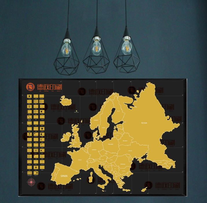 Лидер продаж на Amazon, новый дизайн, оптовая продажа, Карта Европы