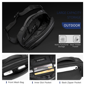Ozuko 9551 Gürtel tasche für Männer Umhängetasche für Workout Wandern Reisen Laufen Skifahren Mode Wasserdichte Umhängetasche - Product Image 6