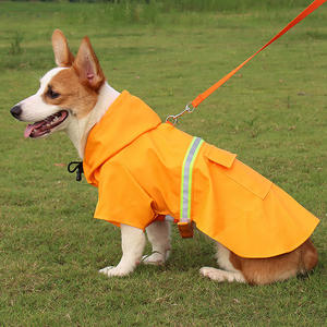 Chaqueta de lluvia ligera, tira reflectante, abrigo de lluvia grande <span class=keywords><strong>para</strong></span> mascotas <span class=keywords><strong>para</strong></span> <span class=keywords><strong>perros</strong></span>, ropa impermeable Ajustable <span class=keywords><strong>para</strong></span> mascotas, Abrigo con capucha - Product Image 5