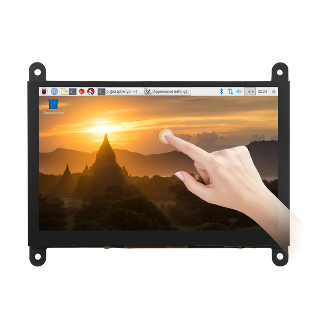 5-inch 1024*600 IPS Full View 5-point Capacitive Touch LCD Display With Type-c Touch Interface for Raspberry Pi 5/4B