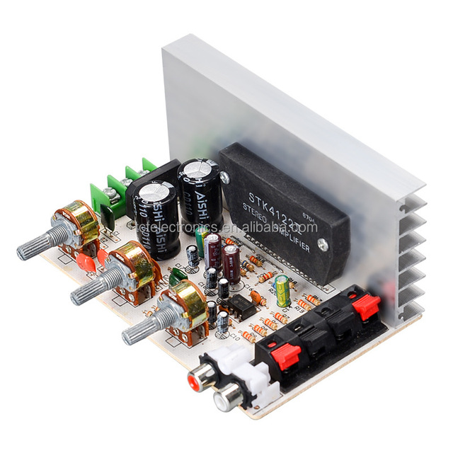 New DX-0408 2.0 channel STK thick film series amplifier board 50W+50W (no need to connect 3.96 power cord) STK amplifier board