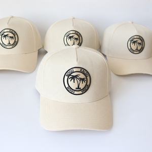Venta al por mayor personalizado BSCI diseño bordado Logo 5 Panel deporte hombres mujeres sombrero, OEM Beige acrílico Gorras, gorra de béisbol de alta calidad - Product Image 2