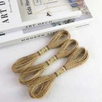 Corde en lin de Jute naturelle, m, cordon en lin pour emballage cadeau, artisanat, tricot à la main, Durable