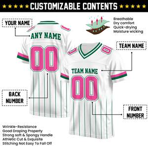 Vente en gros Maillots de football américain brodés par sublimation cousus <span class=keywords><strong>Yong</strong></span> et hauts de chemise conçus sur mesure et en tissu sain - Product Image 2