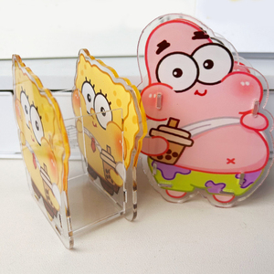 Porte-stylos en acrylique transparent grande capacité personnalisé, boîte de rangement de bureau pour étudiants, motif dessin animé mignon, artisanat en plastique, papeterie NASNAK - Product Image 4