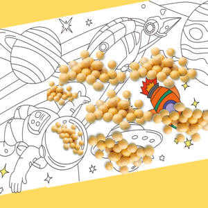 Unisex DIY boyama yapışkan boyama kağıdı çizim oyuncak seti yaş aralığı 2 ila 4 yıl ve 5 ila 7 yıl eğitim boyama oyuncaklar - Product Image 4