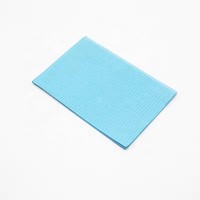 Bavoirs médicaux jetables 3 plis Haikedi, imperméables, pour patients dentaires, protection personnelle et hygiène
