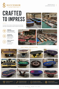 Table de poker professionnelle SUCCESSOR pour 10 joueurs, 94 pouces, LED, table de blackjack personnalisée pour 10 places, table de <span class=keywords><strong>roulette</strong></span> LED pour casino - Product Image 5